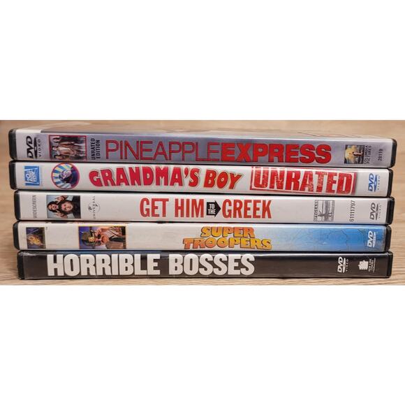 Lot Of 5 Adult Comedy DVDs Pre-owned Untested Hilarious Funny Comedy Ronchie - Picture 1 of 4